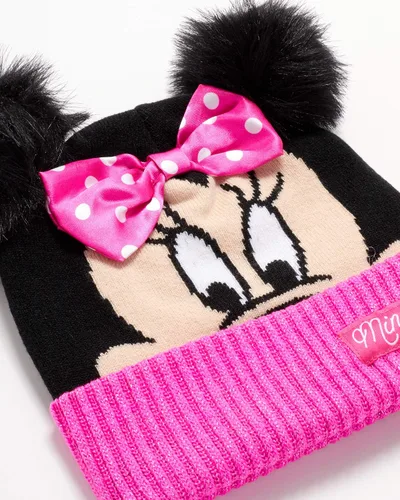 Miniatura 4 de Disney - Set de invierno para niñas gorro con orejeras, guantes o manoplas Elsa, Anna, Princesa (Edad 2-7)