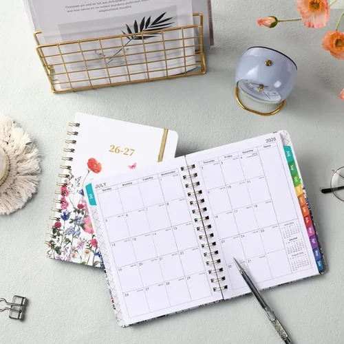 Miniatura 8 de Agenda 2026-2027 - Julio 2026 - Junio 2027, Agenda académica 2026-2027, 26-27 planificadores semanales y mensuales con pestañas coloridas, 6.3 x 8.4