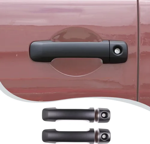 Miniatura 10 de ABS coche exterior manija cubierta decorativa ajuste para Toyota FJ Cruiser manija accesorios 4 unids/set (brillante)