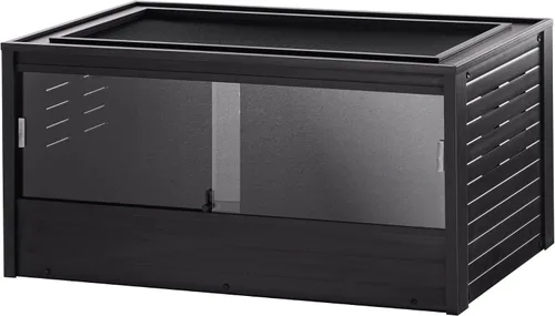 Miniatura 21 de New Age Pet ECOFLEX - Hábitat grande para reptiles de 48 pulgadas de ancho, Mojave Lounge para serpientes, tortugas y lagartos en arce, negro y Gris