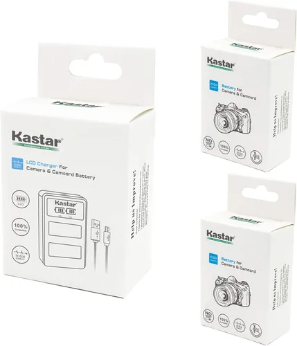 Miniatura 4 de Kastar Batería x2 + cargador LCD dual para Canon LP-E6, LP-E6N, EOS 5DS R, 5D Mark II, 5D Mark III, Mark IV, 6D, 6D Mark II, 7D, 7DSV, 7D Mark II