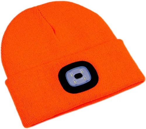 Miniatura 16 de CENSGO Gorro unisex con luz LED recargable por USB, regalos para papá, padre, hombres, marido, cálido gorro de punto
