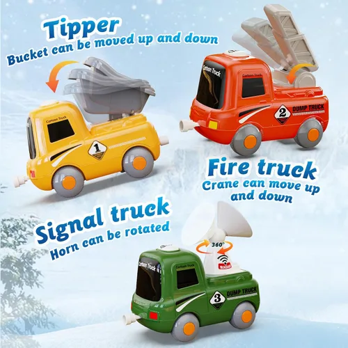 Miniatura 4 de Hot Bee Juego de tren para niños pequeños con vapor - Tren Choo Choo con luz y sonido, juego de tren eléctrico para niños de 2 a 4, juguetes de tren