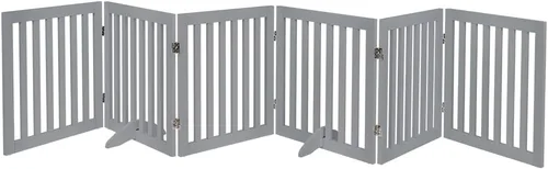 Miniatura 36 de unipaws Puerta para mascotas de pie libre de 24 pulgadas de alto para perros y gatos, puertas de madera para puerta, escaleras, valla plegable