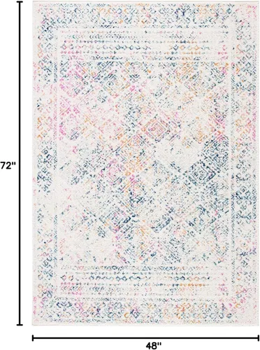Miniatura 201 de Safavieh - Alfombra decorativa de la colección Tulum, modelo TUL264F, estilo marroquí, bohemio y desgastado, no suelta pelusa, para sala, vestíbulo