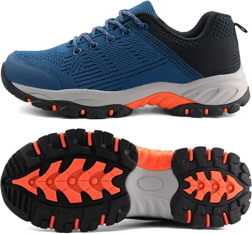 Miniatura 2 de JABASIC Zapatos de senderismo para mujer tenis de senderismo de punto para exteriores