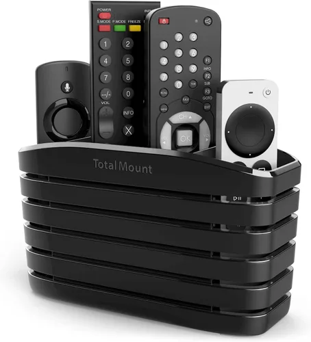 Miniatura 7 de TotalMount Remote Control Holder – Premium Quality and Extra Stable to Place Near Your TV, Bed, or Table (Medium – Fits Three Remotes, Premium Black)