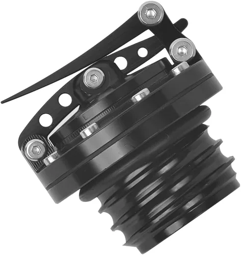 Miniatura 8 de Tapa de tanque de combustible de liberación rápida en negro para motocicleta, para Harley Sportster XL 1200 883 X48 Dyna Touring 1996 y posteriores