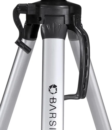 Miniatura 4 de BARSKA Trípode Deluxe extensible a 63.4 pulgadas con funda de transporte, gris/negro