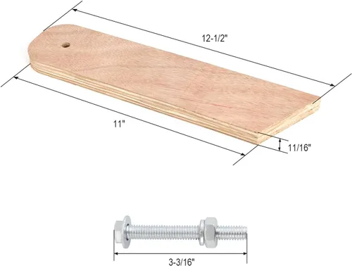 Miniatura 2 de SCOTTCHEN Patas para tablero de cornhole, 4 patas plegables precortadas con herrajes, accesorios de repuesto para tableros estándar de Cornhole