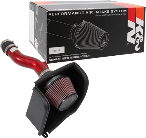 K&N Sistema de admisión de aire frío: Filtro de aire de alto flujo, aumenta el rendimiento y la aceleración: Compatible con Honda 2017-2020: Civic