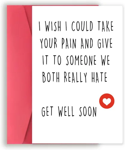 Miniatura 8 de YiKaLus Tarjetas Naughty Get Well para mejores amigos, regalos de Sweet Get Well Soon para hombres y mujeres, divertida tarjeta de aliento