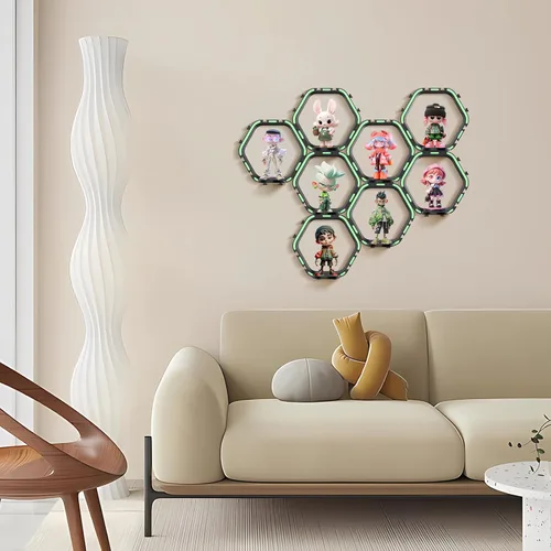 Miniatura 9 de 8 estantes elevadores para figuras Funko POP, estante que brilla en la oscuridad, soportes de exhibición de figuras coleccionables, configuraciones