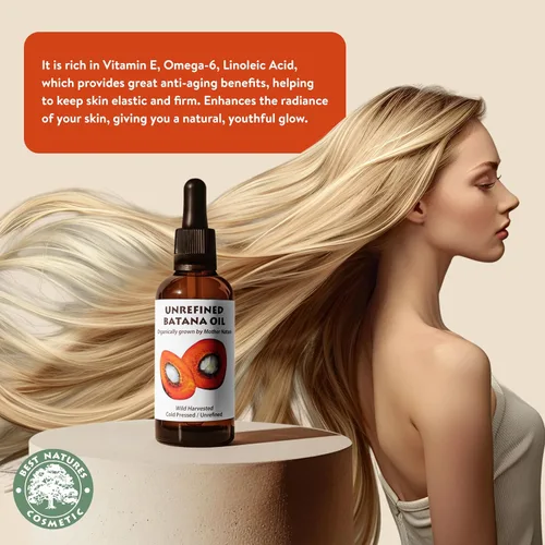 Miniatura 3 de Best Nature's Cosmetics Aceite de batana para el crecimiento y reparación del cabello: aceite de batana crudo de Honduras - 100% puro y natural
