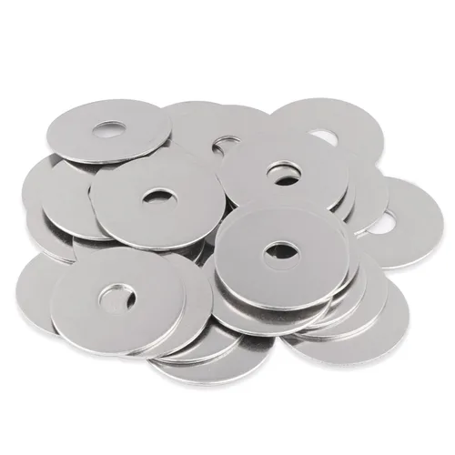 Miniatura 7 de 50 arandelas de guardabarros de 1/4 pulgadas x 1-1/4 pulgadas, arandela plana de acero inoxidable 18-8 (304), diámetro interior de 1/4 pulgadas x