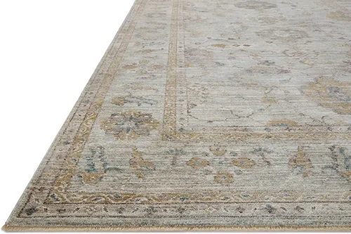 Miniatura 4 de Loloi Magnolia Home de Joanna Gaines Millie Collection MIE-02 Cielo/Oro 7'-10" x 7'-10", 0.25" de altura de la pila, alfombra redonda para área