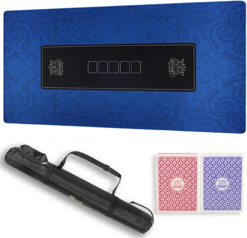 Miniatura 9 de GUTSHOT Alfombrilla de Póquer Plegable de Calidad de Casino Paño de Mesa de Póquer Resistente al Agua, Multi-Spandex Suave Juego Impermeable