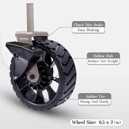 Miniatura 3 de Whitsunday Carro Utilitario Plegable y Colapsable, 400 Libras de Servicio Pesado para Exteriores Parque Playa con Mesa y Bolsillo Lateral para Verde
