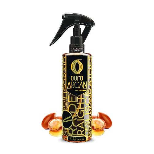 OURO Aceite de argán marroquí 100% puro, antioxidante natural, hidrata y da brillo al cabello, controla el encrespamiento, sin aceites minerales,