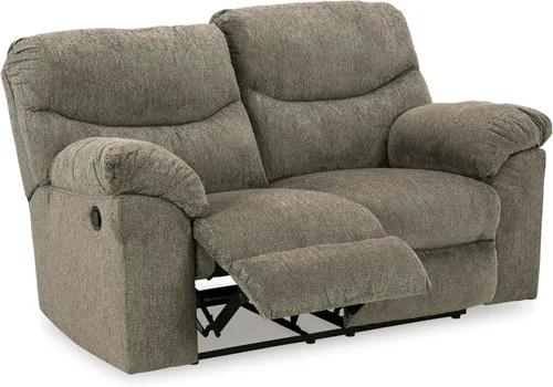 Miniatura 12 de Signature Design by Ashley Alphons - Sofá biplaza reclinable de transición, color gris claro