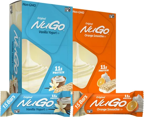 Miniatura 19 de NuGo Barra de proteínas, mantequilla de maní, 0.39 oz de proteína, sin gluten, 15