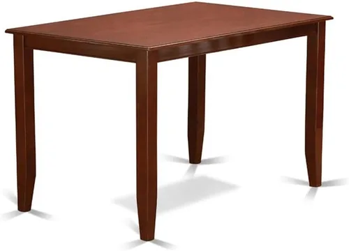 Miniatura 4 de East West Furniture BUT-BLK-T Buckland - Mesa rectangular de altura de mostrador para espacios pequeños, 30 x 48 pulgadas, color negro