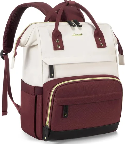 LOVEVOOK Mochila para Laptop para Mujeres, Mochilas de Trabajo y Negocios de 17 Pulgadas Bolso con Gran Capacidad, Bolsa de Enfermera Impermeable
