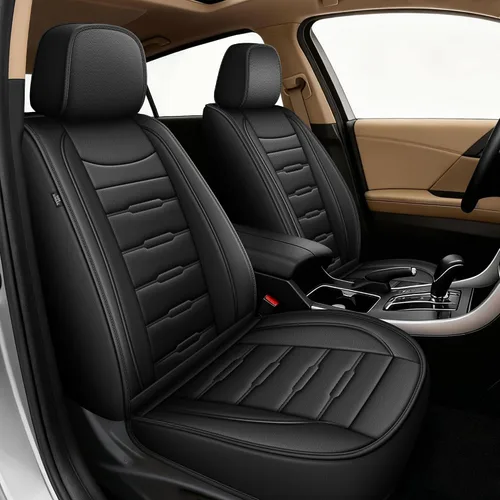 Miniatura 21 de AOMSAZTO 2 fundas de asiento delantero de automóvil, ajuste personalizado para Honda Accord 2003-2017, protector de asiento de coche de piel