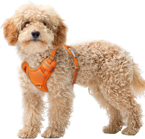 Miniatura 15 de BARKBAY Arnés para Perro Sin Tirones Talla Grande Arnés Reflectante para Perro con Clip Frontal y Asa de Control Fácil para Caminar Entrenar Correr