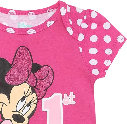 Miniatura 3 de Disney Body de manga corta de princesa para primer cumpleaños