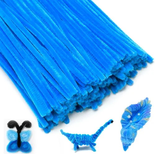Miniatura 21 de IOOLEEM Limpiadores de tubería negros, tallos de chenilla para manualidades DIY y decoraciones de fiesta, suministros para arte y manualidades.