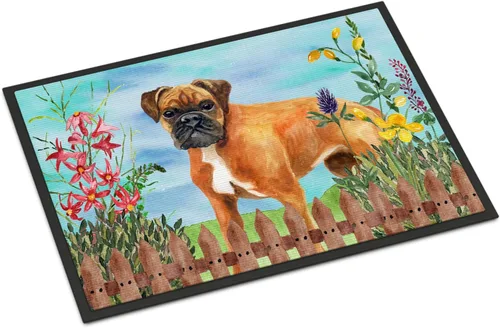 Caroline's Treasures CK1202JMAT - Tapete alemán tipo bóxer con resorte de 24 x 36 pulgadas, para interiores y exteriores, para entrada,