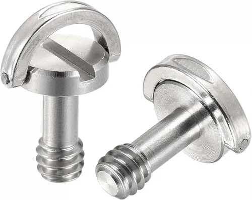 Miniatura 8 de uxcell Tornillo de trípode para cámara, adaptadores de tornillo de montaje macho de 1/4 pulgadas, ranurados de 0.79 pulgadas de longitud
