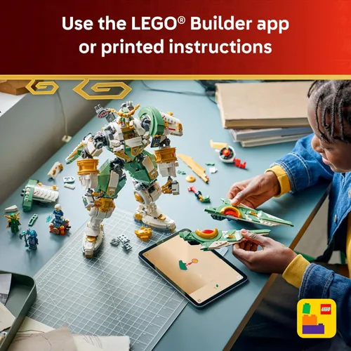 Miniatura 7 de LEGO NINJAGO - Juguete de construcción de 15 aniversario de Titan Mech de Lloyd's Titan Mech, juego coleccionable para niños y niñas, a partir de 14