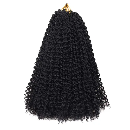 Miniatura 25 de Dorsanee Cabello Passion Twist Ombré de 18 pulgadas, 6 paquetes, Cabello de Ganchillo Water Wave, Cabello Largo Bohemio Rizado para Trenzar
