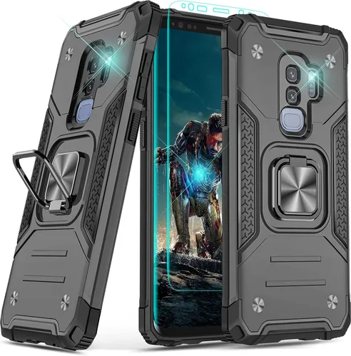 Miniatura 45 de YmhxcY Funda para Galaxy Note 8, funda para Galaxy Note 8 con protector de pantalla curvado 3D, fundas de grado armadura con soporte giratorio