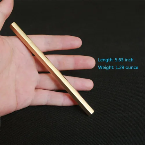 Miniatura 3 de EDC Pocket Seis-Edge - Bolígrafo distintivo de latón macizo