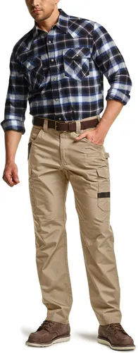 Miniatura 3 de CQR - Pantalones de trabajo Ripstop para hombres, pantalones tácticos repelentes al agua, para uso al aire libre, pantalones cargo rectos, EDC