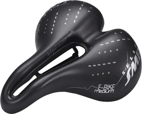 Miniatura 5 de SMP - Sillín de bicicleta eléctrica unisex, color negro, mediano
