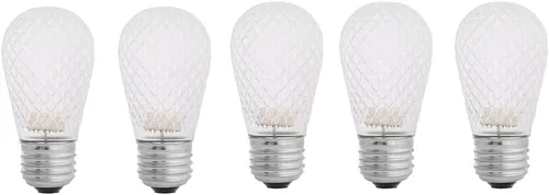 Miniatura 4 de Lente facetada LED azul S14 - Bombilla de cadena de patio