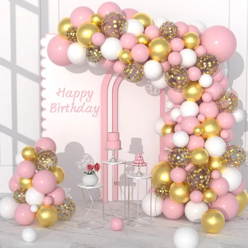 Miniatura 16 de Black and Silver Balloons Garland Arch Kit, 142PCS Black and Metallic Silver Confetti Balloons for Baby Shower Wedding Men Women Birthday