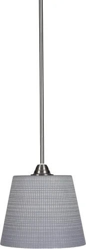 Miniatura 141 de Toltec Lighting Paramount - Mini colgante de 1 luz en acabado negro mate con cristal de arte perla de 7 pulgadas y estilo negro