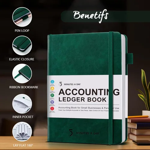 Miniatura 11 de Libro de contabilidad - Libro de contabilidad para pequeñas empresas y uso personal - Libros de contabilidad columnar para contabilidad, seguimiento