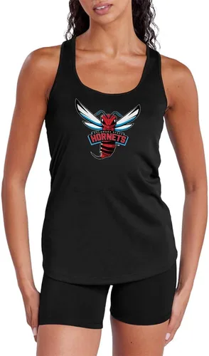 Miniatura 235 de Camiseta deportiva sin mangas oficial de NCAA Collegiate para mujer, con espalda cruzada, colección con logotipo primario