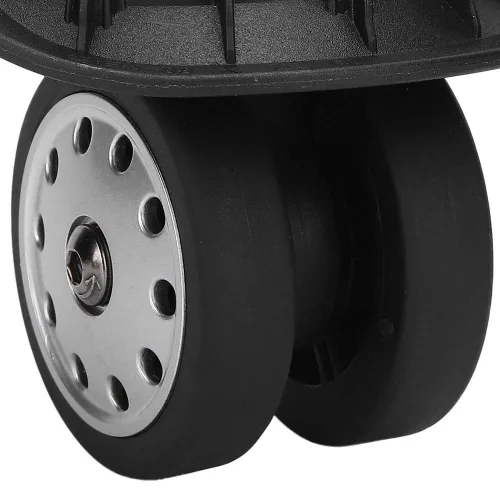 Miniatura 7 de Multihole Maleta Rueda, un par A88 Negro Equipaje Multiagujero Rueda Universal Maleta Reemplazo Suministros al Aire Libre