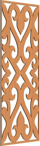 Miniatura 154 de Keene Paneles de pared decorativos de madera con calado, 9 3/8 pulgadas de ancho x 24 3/8 pulgadas de alto x 1/4 de alto, roble rojo rojo (Red Oak)