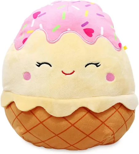 Miniatura 37 de Squishmallow - Almohada coleccionable oficial de Kellytoy Food Squad Postre, colección de animales suaves (8 pulgadas, hongo rosa Randall)