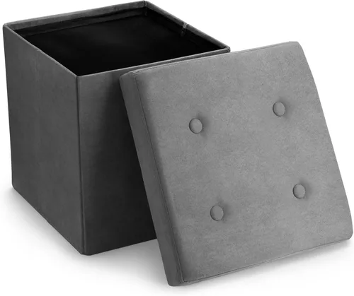 Miniatura 11 de Sorbus – Banco otomano plegable, De Almacenamiento Con Tapa – perfecto para juguetes y zapatos, Otomano, asiento, reposapiés, color contemporáneo