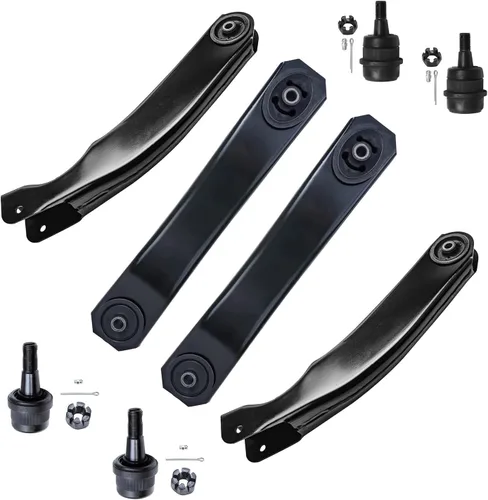 Miniatura 378 de Detroit Axle - Kit de brazos de control de extremo delantero de 8 piezas para Dodge Dakota 00-04, Durango 00-03, 4 brazos de control superior e