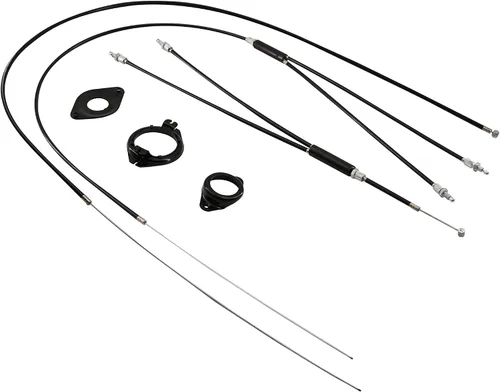 Miniatura 6 de Cable de freno y carcasa, BMX Bicicleta Bicicleta Gyro Cables de Freno Delantero y Trasero (Superior e Inferior) Rotor Spinner Rojo